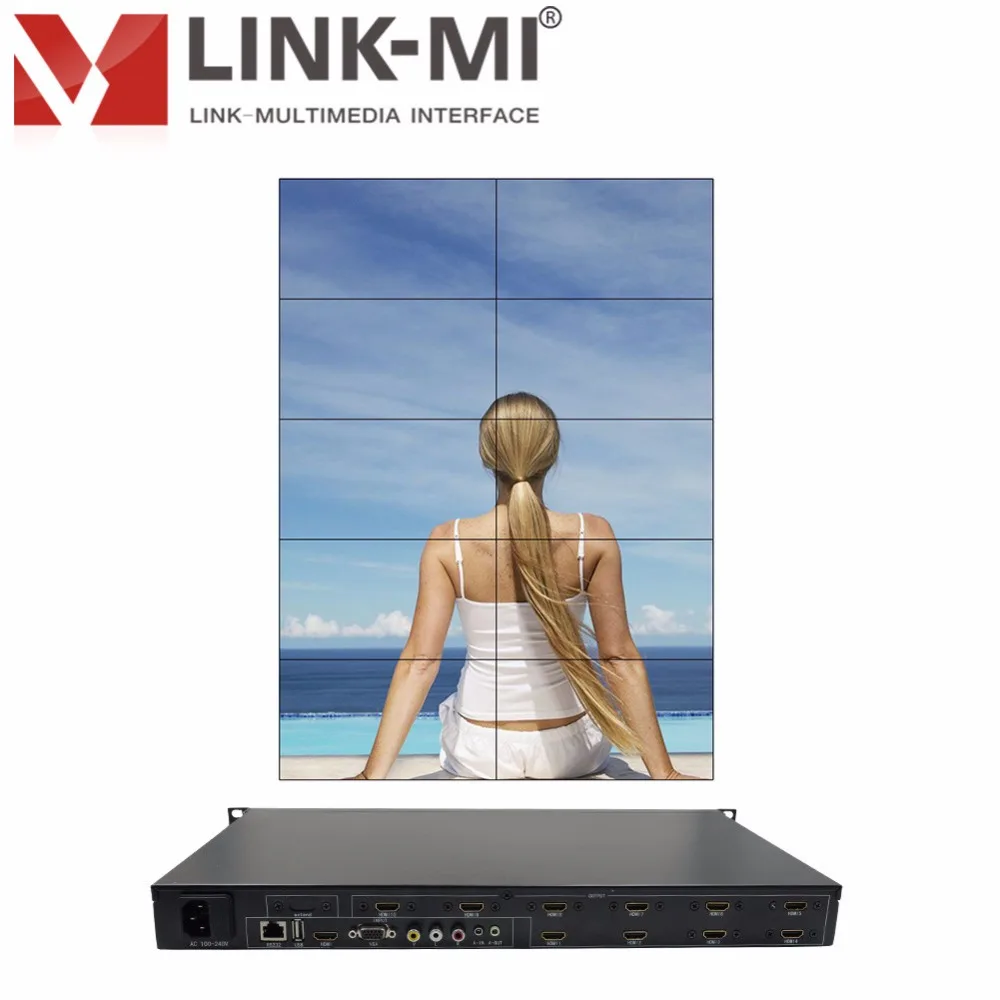Настенный видеоконтроллер LINK MI 6 10 каналов 2X3 2X4 2X5 HDMI VGA USB AV входы для макс