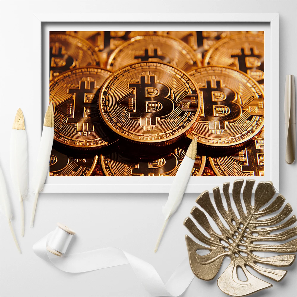 Плакаты и принты Биткоин Litecoin Rebbie настенное искусство Картина на холсте картины