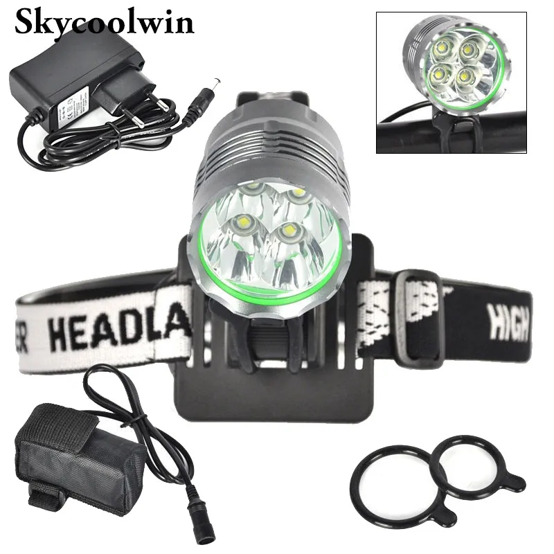 4T6 Bike Light Bicycle headlight 5000 Lumen Cycling Headlamp Aluminum