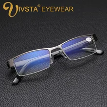 IVSTA очки для чтения мужская оправа из сплава Анти-Лучевая усталость против царапин УФ женщин квадратный с градусом дальнозоркости+ 1,0+ 2,0+ 3,0
