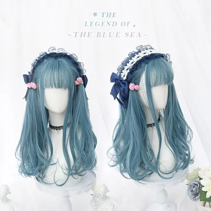 Curly Anime Lolita Party Cosplay Wig Heat Resistant