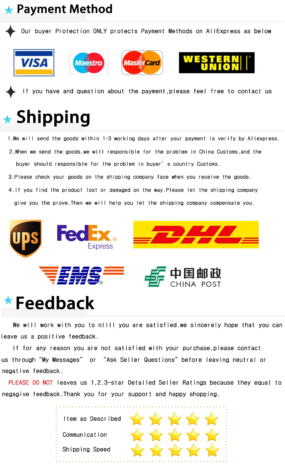 new feedback