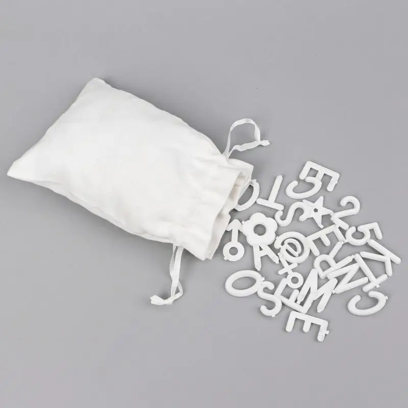 Белая пластиковая доска для писем набор букв 126 цифр специальные персонажи слова для фетра Сменные знаки сообщения и надписи