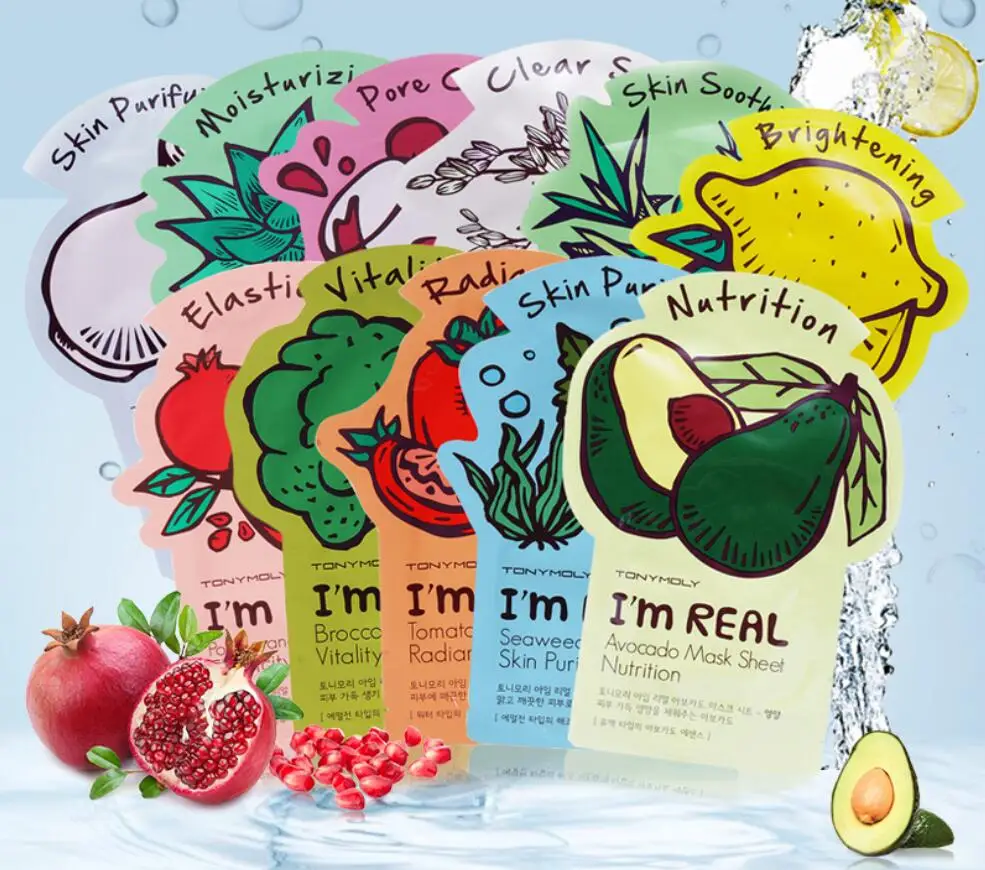 

Original TONY MOLY MASKS 30 pcs I'm Real Mask 10 kinds