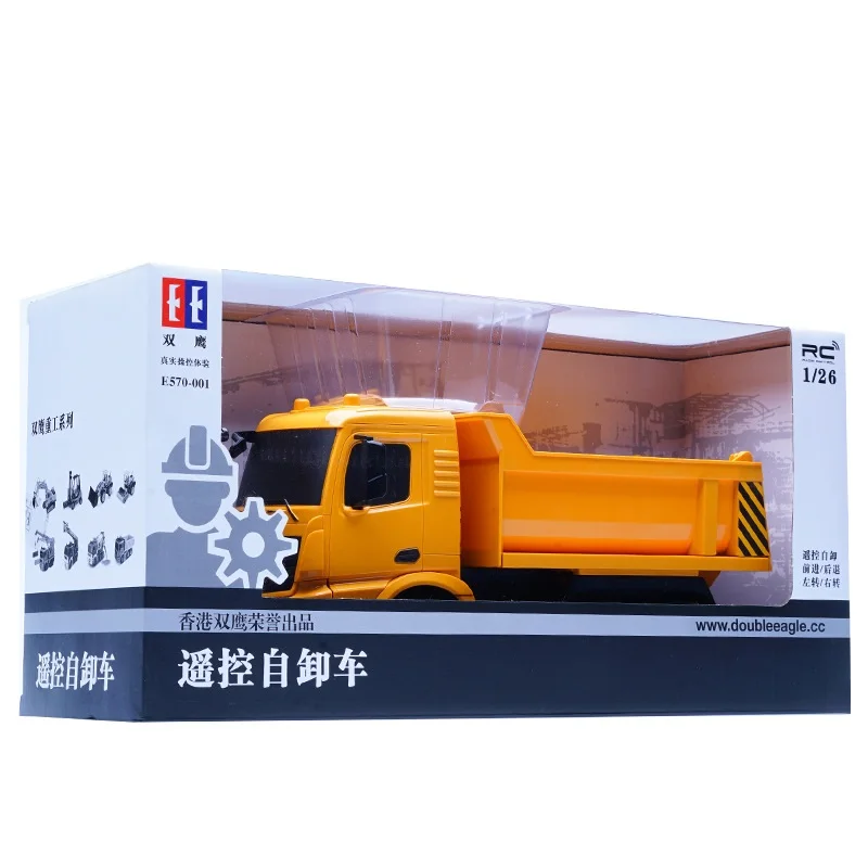Boy Gift Toy Dumper Tilting Cart RC Truck 30 Mins Radio Control Tip Lorry One Key Auto Lift Engineering Container Vehicle RC Toy 6