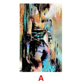 

New Design Modern Abstract Women Back Living Room Wall Pictures Large Canvas Wall Art Nude Painting Hot Sale No Framed