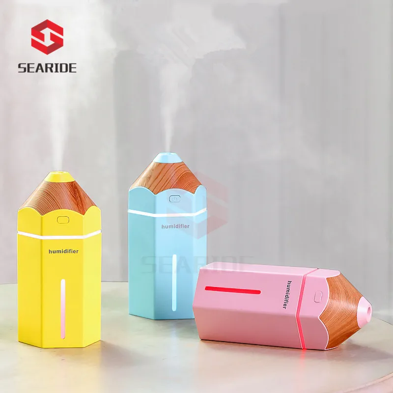 

230ML Ultrasonic Air Humidifier USB Essential Oil Aroma Diffuser Mist Maker Air Purifier Pencil LED Light Home Office Atomizer