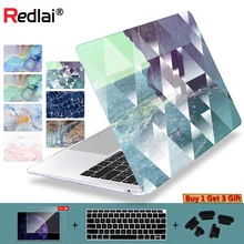 Redlai пластиковый жесткий чехол для MacBook Air 13 дюймов A1466 A1932 Pro retina 13 15 Touch bar A1989 A1990 лоскутное покрытие для ноутбука