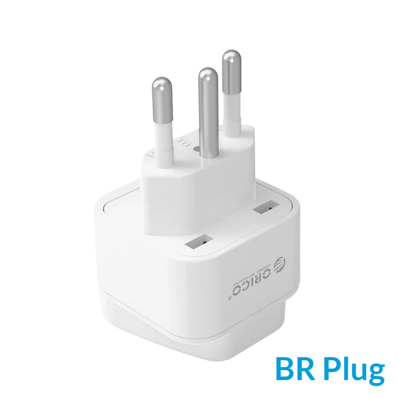 ORICO Международная розетка AU/BR/IN/IS/IT/UK/US переходник конвертер - Цвет: BR Plug