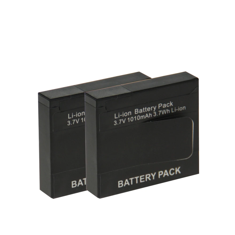 

High Quality 2pcs/lot Camera Battery 3.7V 1010mAh Li-ion Battery For Xiaomi Yi Action Camera Outdoor Sport Cam Accessories
