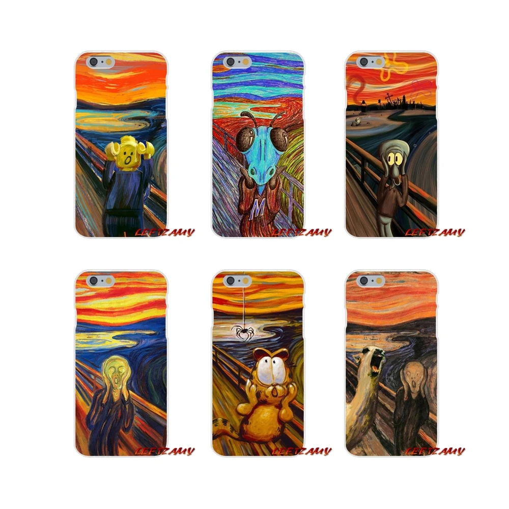 

Funny Painting Screaming Edvard Munch Mickey For Huawei P8 P9 P10 Lite 2017 Honor 4C 5X 5C 6X Mate 7 8 9 10 Pro Phone Case Cover