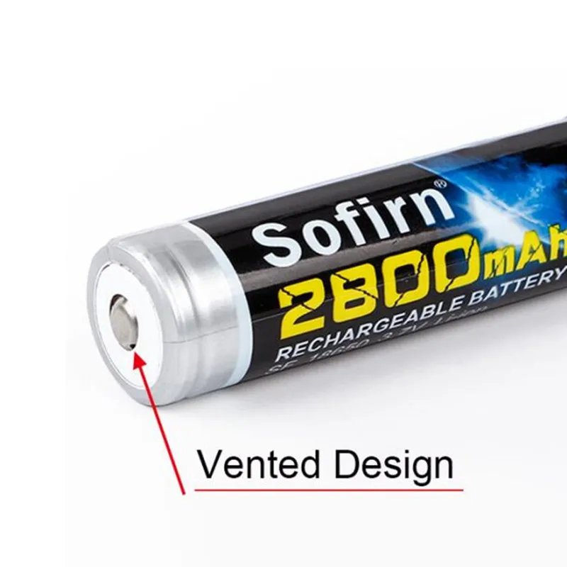 Sofirn аккумуляторная батарея 18650 2800mAh литиевая батарея 3,7 V Li-Ion с PCB предварительно заряженной батареей для светодиодный фонарик батареи