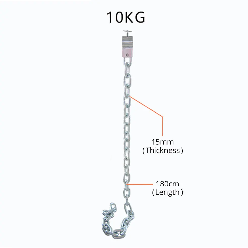 ALBREDA весовой подшипник железная цепь приседающая штанга оборудование для фитнеса гальванизированная железная цепь гимнастические силовые упражнения - Цвет: Черный
