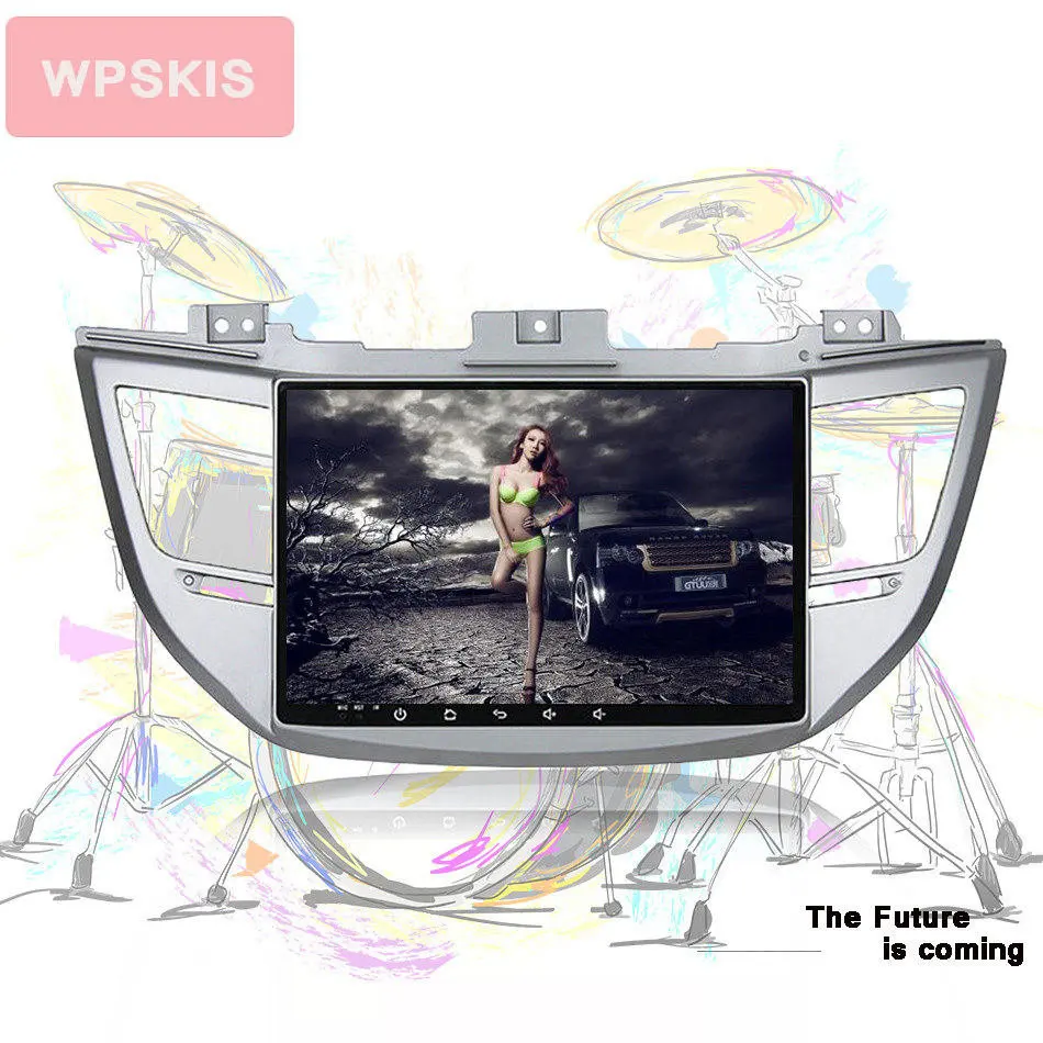 Sale Android 9.0 car dvd for Hyundai Tucson/ ix35 2016 2017 2018 with octa core radio Sat navi car stereo media player Support DAB TV 1
