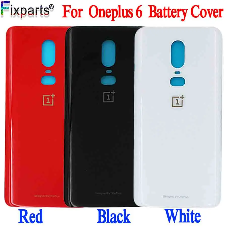 

For Oneplus 6 Back Battery Cover Glass Door Back Housing Rear Case Oneplus 6 Battery Door Replacement Parts Oneplus 6 Back Cover