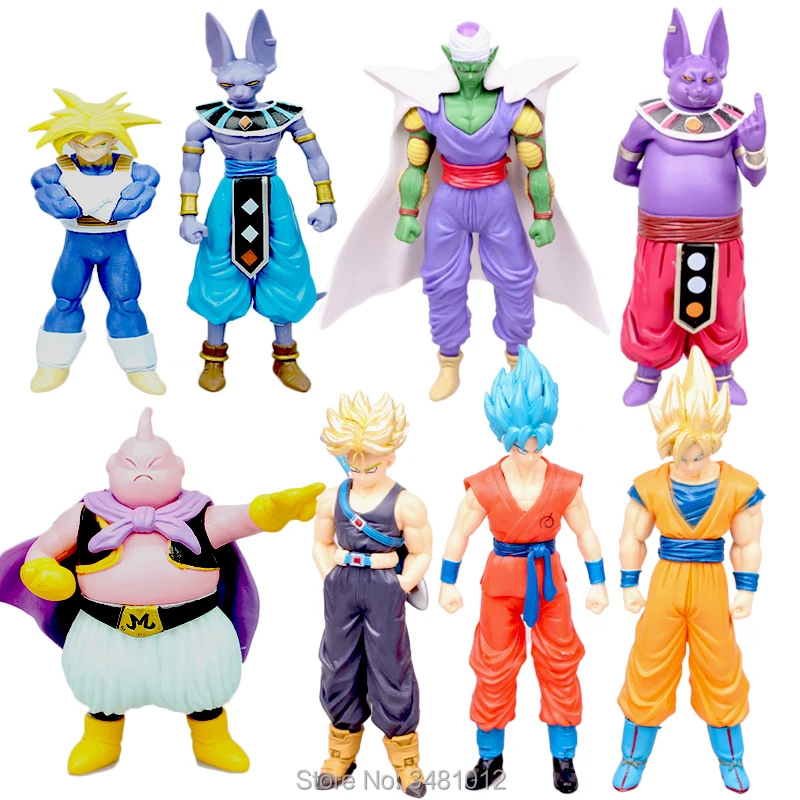 16 см Dragon Ball Z Super Saiyan Son Goku Champa Beerus ПВХ Фигурки Piccolo трусы коллекционные куклы фигурки, детские игрушки