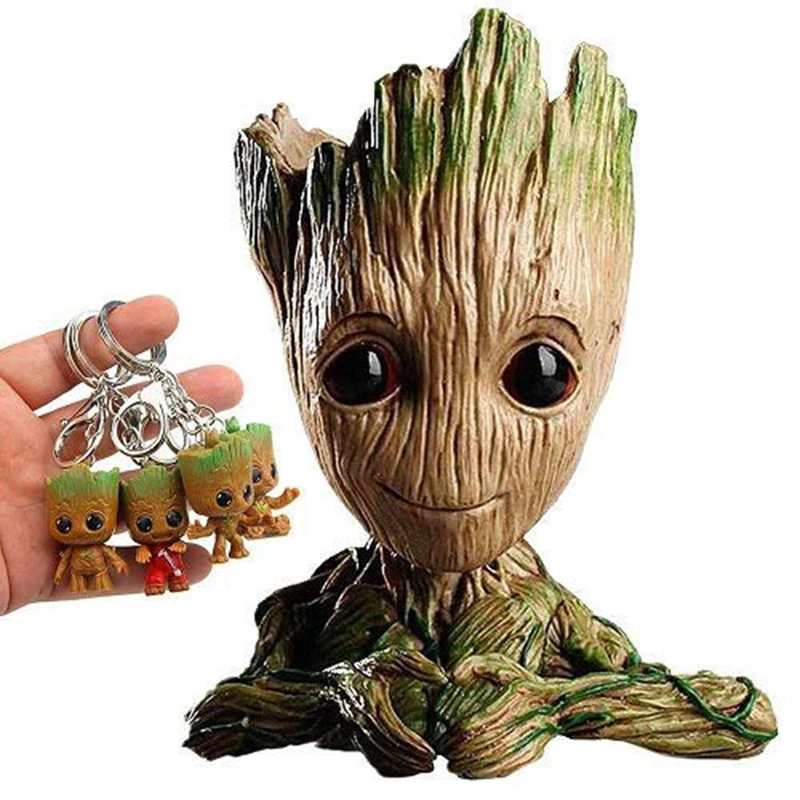 MICCK Baby Groot Цветочный Горшок детский цветочный горшок фигурки героев Милая модель