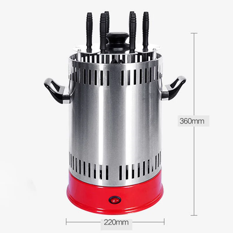 Электрическая печь бездымного барбекю шашлык роторная машина гриль Автоматическое вращение гриль жаркое домашние шашлыки ягненка