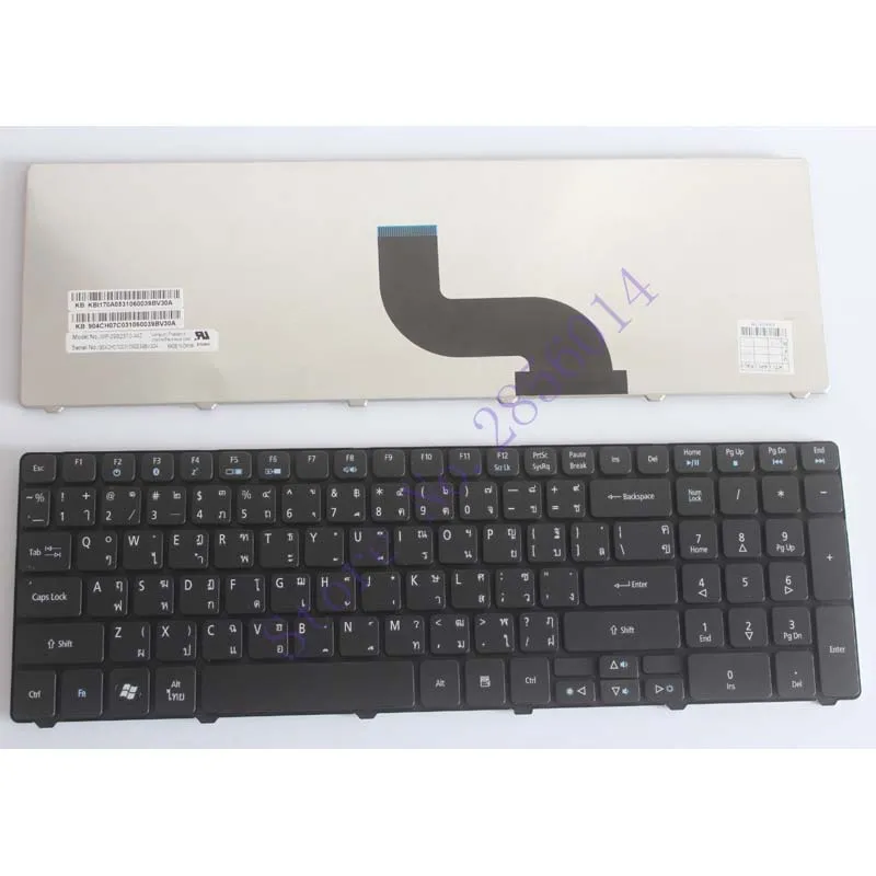 

Thailand Keyboard for Acer 5742G 5740 5742 5810T 7735 7551 5336 5410 5536 5536G 5738 5738g 5252 5742Z TH Laptop keyboard Black