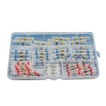 100pcs 4 размера Водонепроницаемый припоя рукав термоусадочная трубка клеммы соединители с коробкой