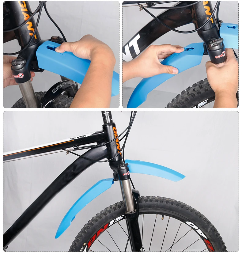 Deemount велосипед грязи Fender 24-27,5 дюймов велосипедный брызговик с светодиодный фонарь грязи крылья спереди/задние колеса Применение 1 пара