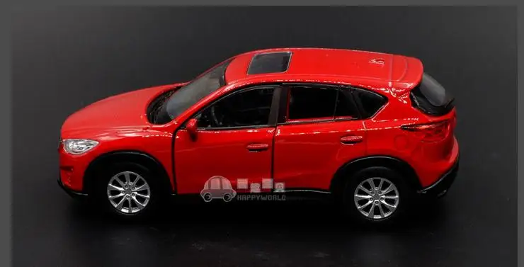 Модель автомобиля из 1:36 сплава, высокое моделирование Mazda CX-5, автомобильные игрушки из сплава, металлические Литые диски, 2 открытые двери, игрушечные транспортные средства