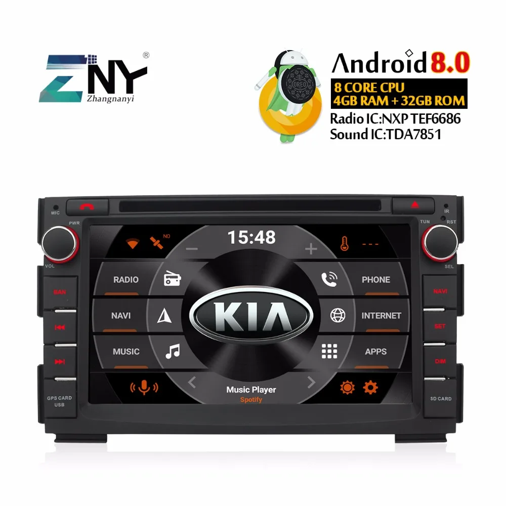 

7" IPS Android 8 Car DVD Stereo For Kia Ceed 2009 2010 2011 2012 Double Din GPS Navi Auto Radio FM WiFi Video Audio Parking Cam