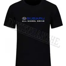SUBARU ALL-WHEEL DRIVE Логотип Футболка, Мужская популярная футболка с логотипом фирмы автомобиля, авто одежда с коротким рукавом футболки новые
