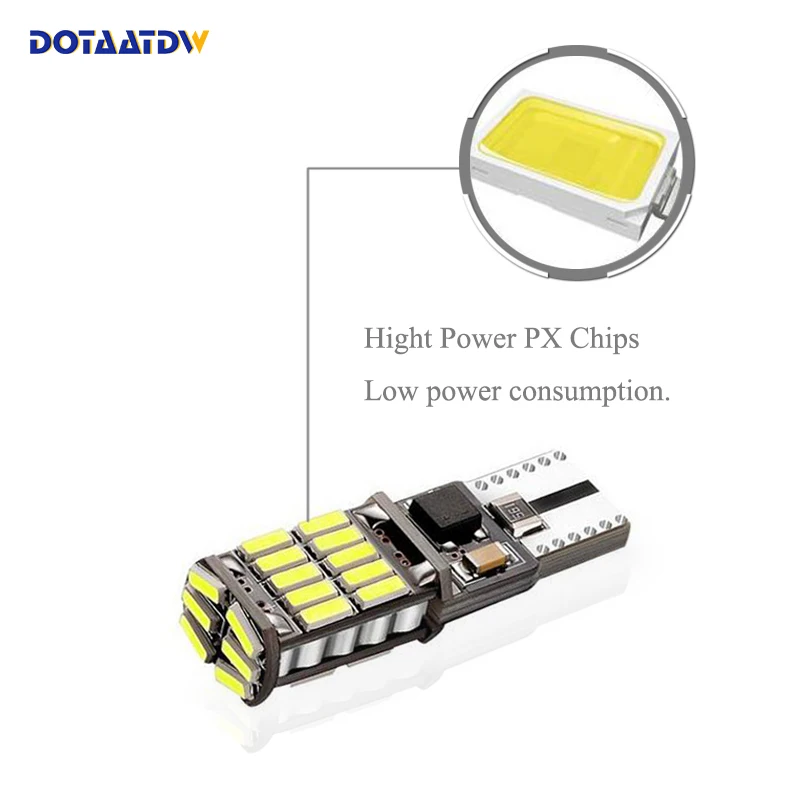 2x мощный яркий белый светодиодный светильник для автомобиля 168 194 4014SMD W5W T10