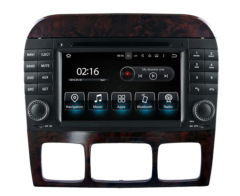 Cheap Android 8.0 Car DVD Player for Mercedes Benz S W220 S280 S320 S350 S400 S430 S500 with GPS Navigation Radio BT SD 4Core 4G+32G 0