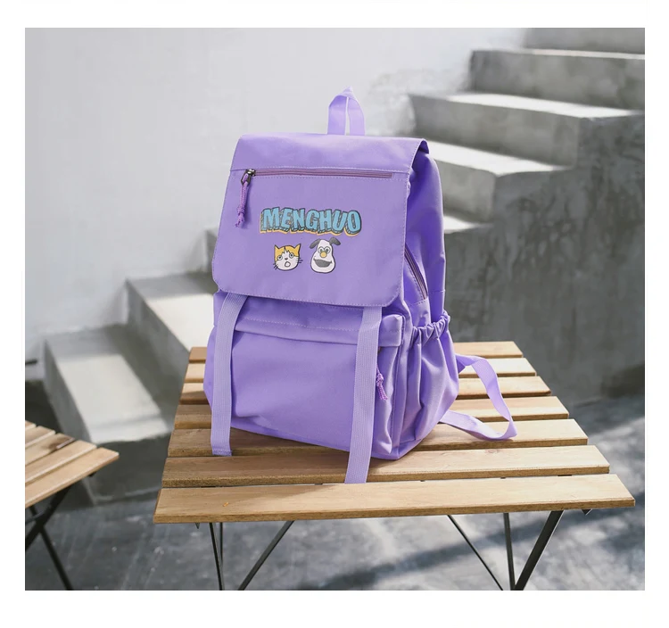 Menghuo Waterproof Nylon Women Backpacks Female Fashion Rucksack School Backpack for Girls Travel Bag Bolsas Mochilas Sac A Dos (42)