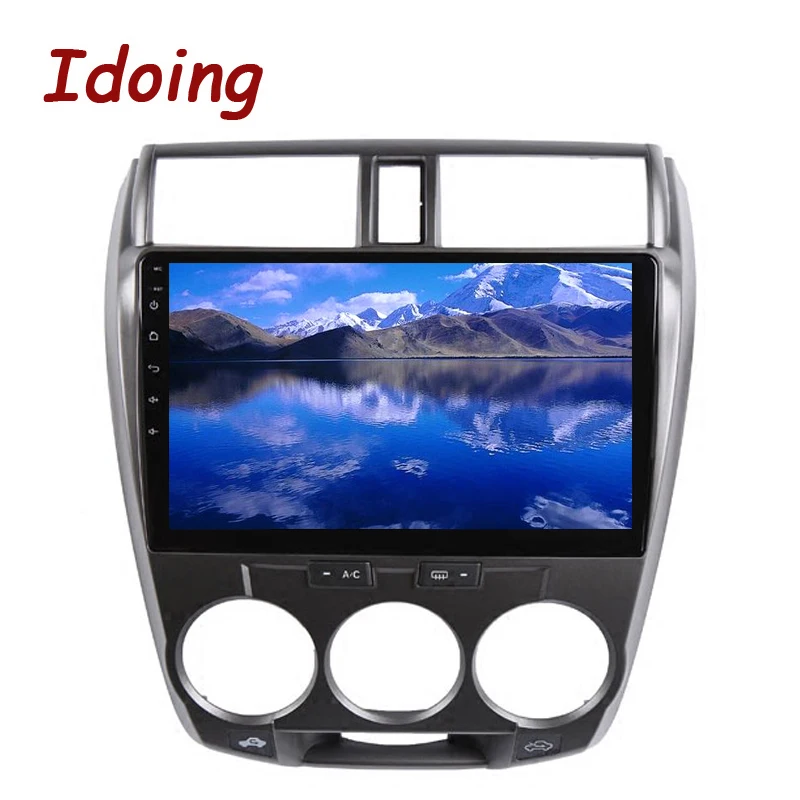 Perfect Idoing 10.2"4G+64G Octa Core Car Android 8.0 Radio Multimedia Player For Honda City 2008-2013 GPS Navigation Glonass 2.5D IPS 4