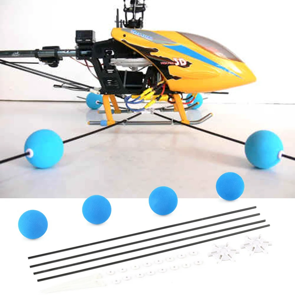 Training Gear Sponge Ball Kit For RC Walkera Trex Align 400 450 Helicopter Balls Dropship Anti-Crash Big Landing | Игрушки и хобби