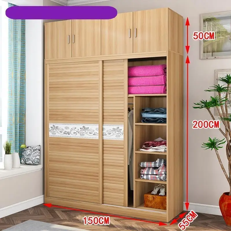 Garderobe Armario деревянный Giyim Gardrop Meuble Rangement Szafa Chambre Kast Mueble De Dormitorio шкаф для спальни - Цвет: Version T