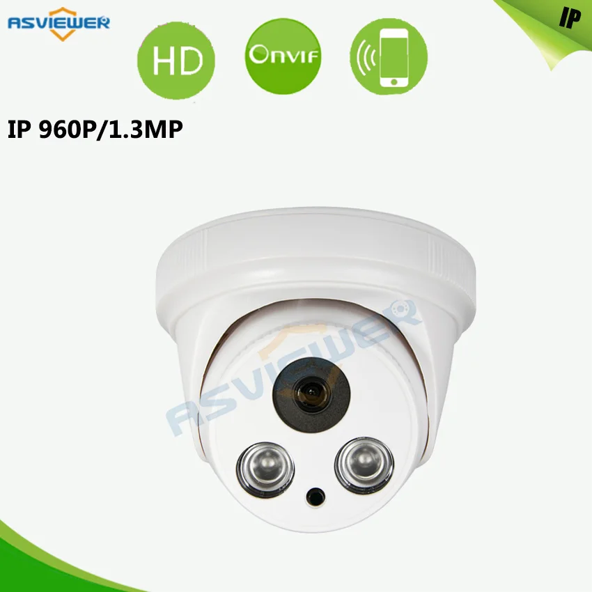 

SONY IMX225 IP Camera 1.3MP 1280*960P Network CCTV Security Dome Camera Support Phone Android IOS P2P View ONVIF2.4 AS-IP2208M