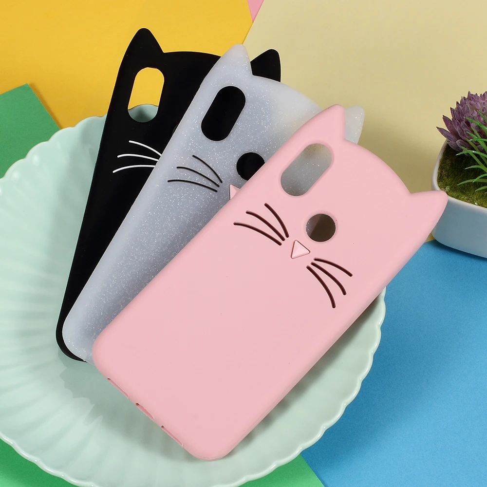 DULCII TPU Case for Xiaomi mi8 MI 8 3D Mustache Cat Silicone Soft Phone Cover Mi 6.21'' Celular Coque Capa Fundas |