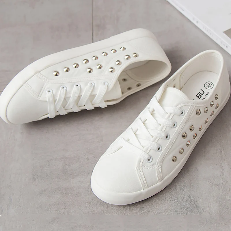 5 Rivet 2018 Toile 12 Résistant À Marque 4 Taille Femmes Sneakers Profonde Lumière White Casual Automne Blanc Chaussures Grand Peu L'usure qXU5Uw4