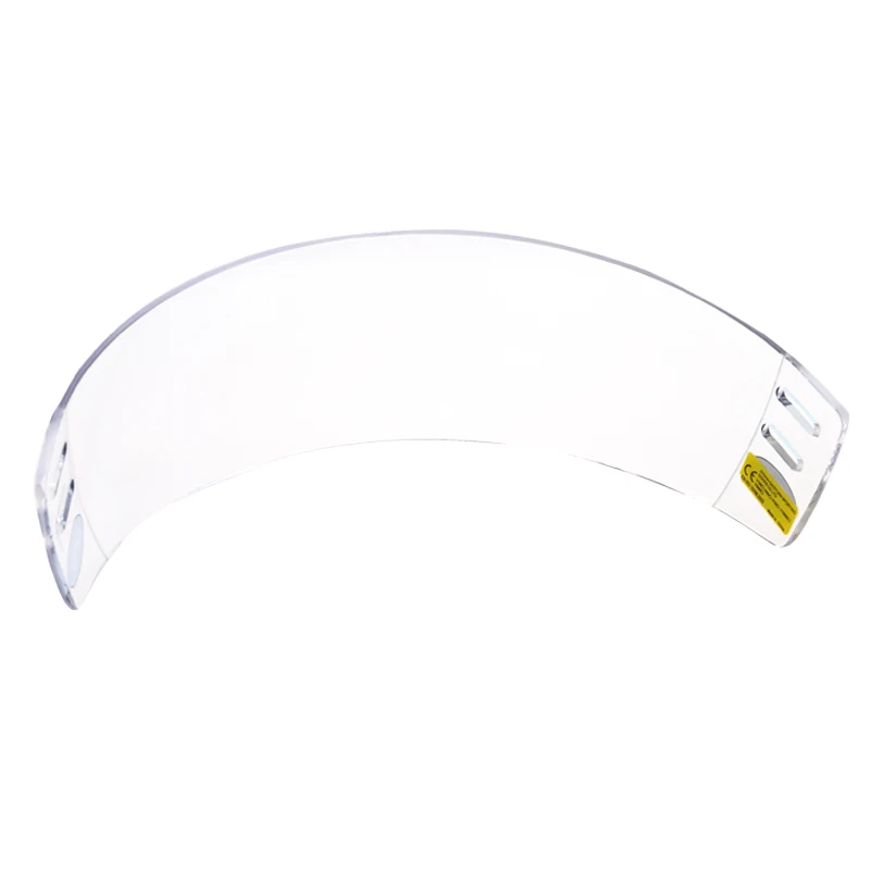 

CE Approval clear clear visors made with PC for hockey player helmet