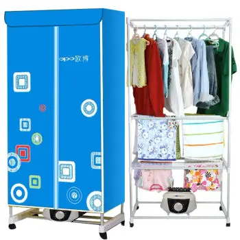 

1200w Household cabinet clothes dryer rack Three layers Quickly circulation heating Stainless steel hanger