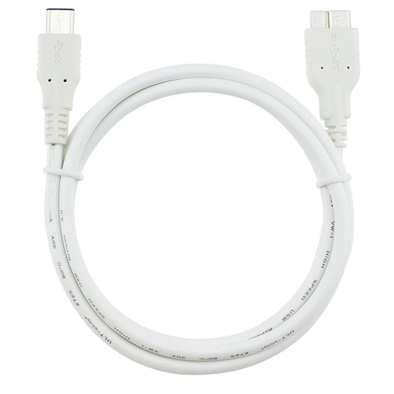 

1m USB 3.1 Type C Male to Micro B 3.0 Hard Drive Data Charge Cable For Macbook