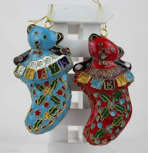 wholesale 10pcs chinese handmade vintage cloisonne enamel bear ornament for christmas or other festival decoration in pendant drop ornaments from home - Wholesale Vintage Christmas Decorations wholesale 10pcs chinese handmade vintage cloisonne enamel bear ornament for christmas or other festival decoration in pendant drop ornaments from home - Wholesale Vintage Christmas Decorations