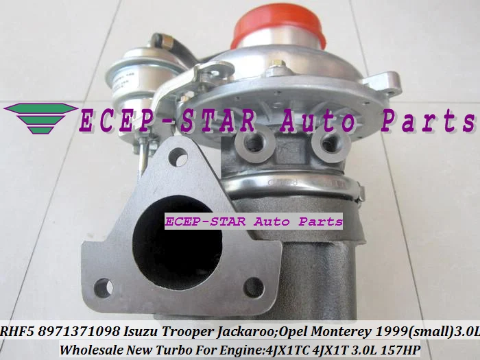 RHF5 098 8971371098 Turbo Turbocharger For ISUZU Trooper 1999-04 HOLDEN Jackaroo OPEL Monterey 4JX1TC 4JX1T 3.0L 157HP (2)