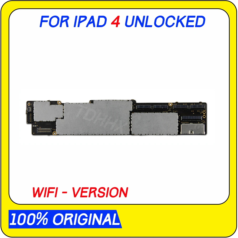 

Original unlocked for ipad 4 Logic board Clean iCloud A1458 Mainboard for ipad 4 Motherboard Full Chips