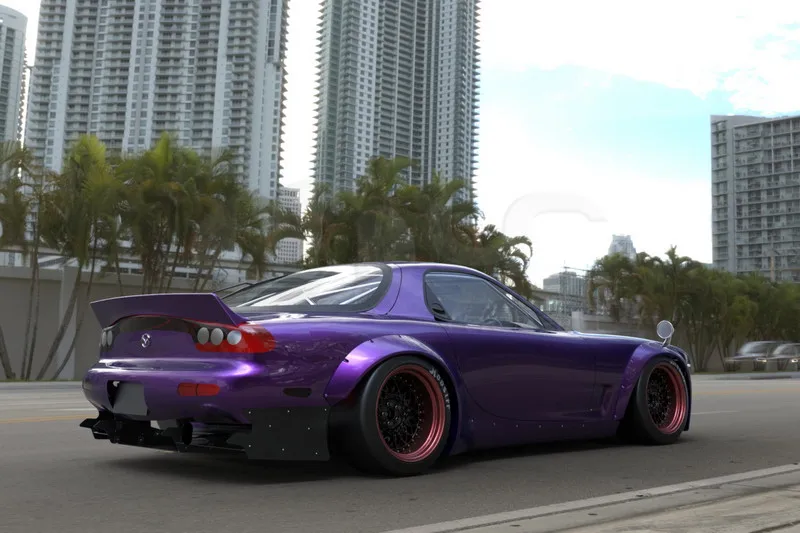 1992-1997 Mazda RX7 FD3S Pandem BOSS Conversion  Body Kit FRP (41)