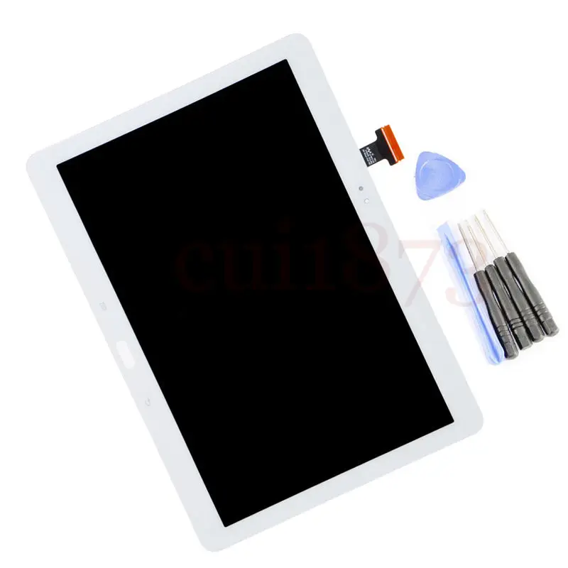 

Free shipping top quality LCD Screen Display Touch Digitizer White Assembly For Samsung Galaxy Tab Pro 10.1 SM-T520 T525 White