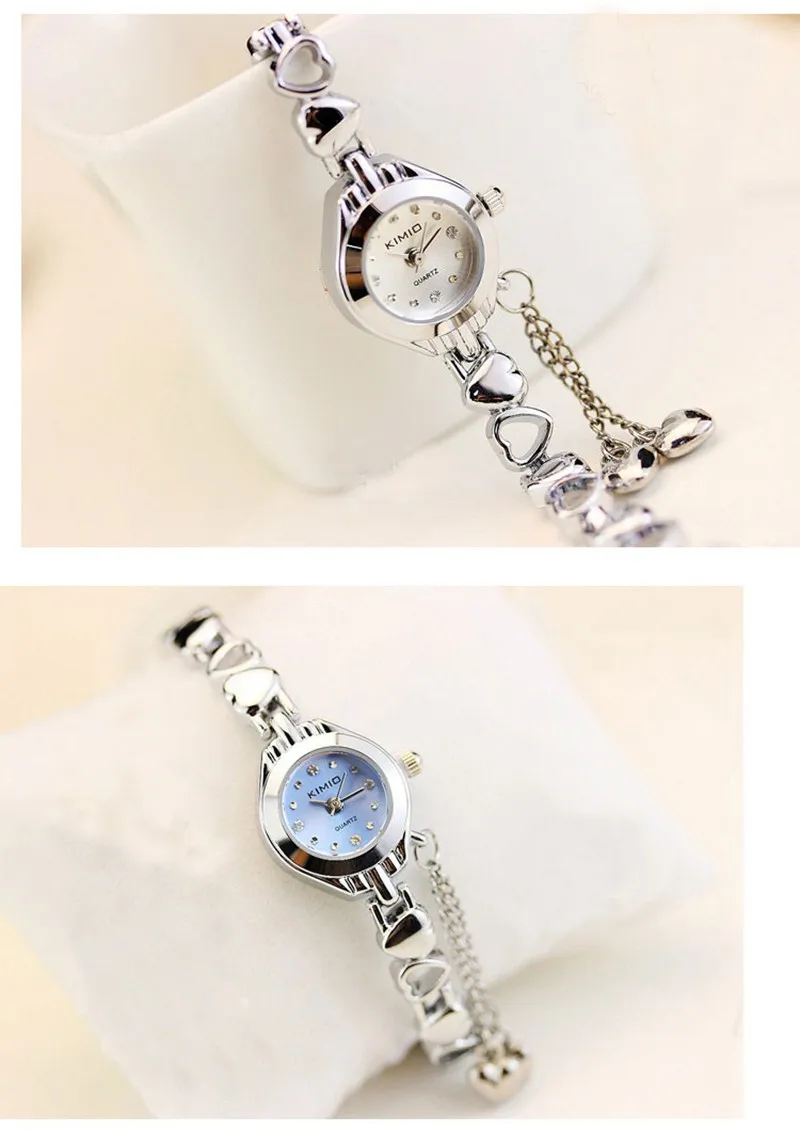 Kimio модные часы для женщин нержавеющая сталь сердце кулон дамы аналоговые кварцевые часы montre femme наручные часы relogio feminino