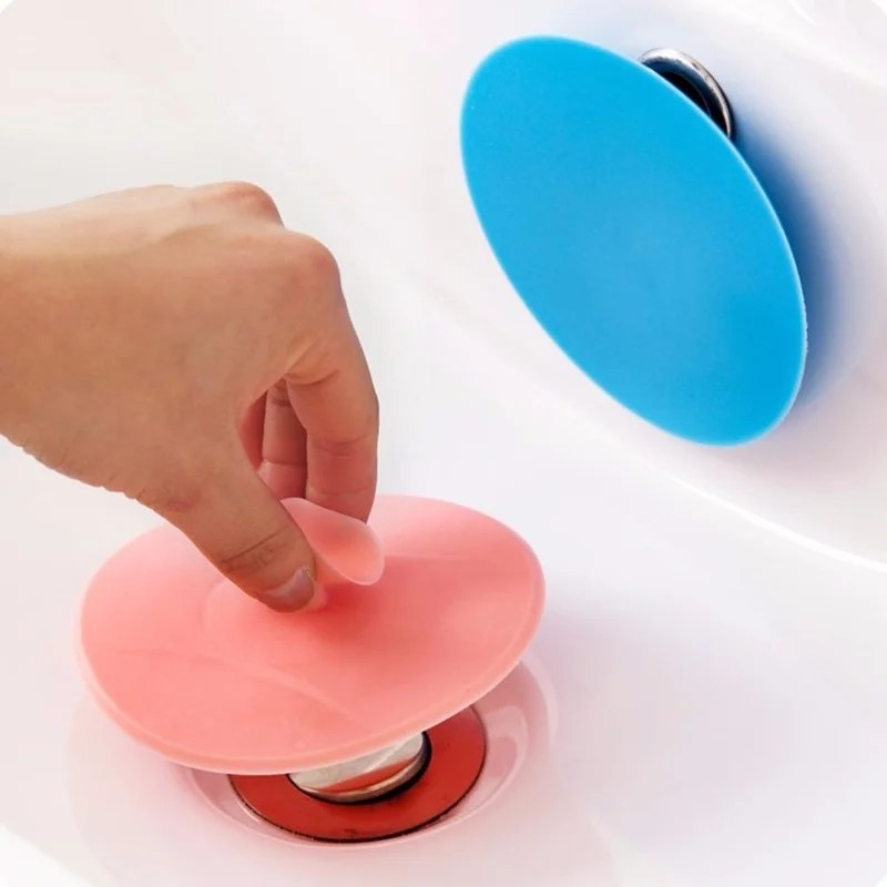 

1pc Kitchen Bathroom Suction Cup Silicone Foor Drain Pool Cover Bathroom Pool Sink Leakproof Odor Resistant Water Plug lw0228207
