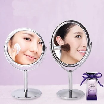 

Portable Women Makeup Mirror Normal and Magnifying Double-sided Mirror