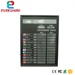 Банк Валютного Курса светодиодный доска для многоязычные светодиодный дисплей Панель 6 цифр