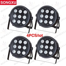 SONGXU 4 шт./лот Новые 9 шт.* 10 Вт R, G, B, W 4в1 высокой мощности led par light/SX-PL0910